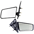 Driver and Passenger Side Mirrors, Manual Adjust, Manual Folding, Non-Heated, Textured Black, No Signal Light, No Memory, No Puddle Light, No Auto-Dimming