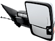 Driver and Passenger Side Towing Mirror, Power Adjust, Heated, Power Folding, Chrome, In-glass Signal Light, With Memory, No Puddle Light, No Auto-Dim, No Blind Spot Feature