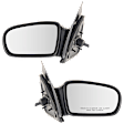Coupe Driver and Passenger Side Mirror, Power Adjust, Non-Heated, Non-Folding, Paintable, No Signal Light, No Memory, No Puddle Light, No Auto-Dim, No Blind Spot Feature