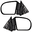 Driver and Passenger Side Mirrors, Manual Adjust, Manual Folding, Non-Heated, Textured Black, No Signal Light, No Memory, No Puddle Light, No Auto-Dimming
