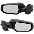 Driver and Passenger Side Mirrors, Power Adjust, Manual Folding, Non-Heated, Textured Black, No Signal Light, No Memory, No Puddle Light, No Auto-Dimming, No Blind Spot Feature