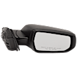Driver and Passenger Side Mirrors, Power Adjust, Manual Folding, Non-Heated, Textured Black, No Signal Light, No Memory, No Puddle Light, No Auto-Dimming, No Blind Spot Feature
