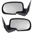 Driver and Passenger Side Mirror, Manual Adjust, Non-Heated, Manual Folding, Chrome, No Signal Light, No Memory, No Puddle Light, No Auto-Dim, No Blind Spot Feature