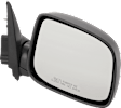 Driver and Passenger Side Mirrors, Power Adjust, Manual Folding, Non-Heated, Textured Black, No Signal Light, No Memory, No Puddle Light, No Auto-Dimming, No Blind Spot Feature