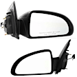 Driver and Passenger Side Mirror, Manual Adjust, Non-Heated, Non-Folding, Textured Black, No Signal Light, No Memory, No Puddle Light, No Auto-Dim, No Blind Spot Feature