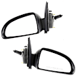 Sedan Driver and Passenger Side Mirror, Manual Adjust, Non-Heated, Non-Folding, Paintable, No Signal Light, No Memory, No Puddle Light, No Auto-Dim, No Blind Spot Feature