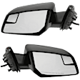 Driver and Passenger Side Mirror, Power Adjust, Heated, Manual Folding, Paintable, In-housing Signal Light, No Memory, No Puddle Light, No Auto-Dim, No Blind Spot Feature