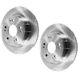Rear Brake Disc, Natural Finish, Plain Surface, Solid, 5 Lugs, 281.69 mm