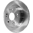 Rear Brake Disc, Natural Finish, Plain Surface, Solid, 5 Lugs, 281.69 mm