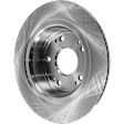Rear Brake Disc, Natural Finish, Plain Surface, Solid, 5 Lugs, 281.69 mm