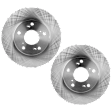 Front Brake Disc, Natural Finish, Plain Surface, Vented, 5 Lugs, 261.87 mm
