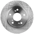 Front Brake Disc, Natural Finish, Plain Surface, Vented, 5 Lugs, 261.87 mm
