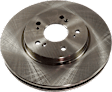 Front Brake Disc, Natural Finish, Plain Surface, Vented, 5 Lugs, 295.91 mm