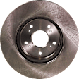 Front Brake Disc, Natural Finish, Plain Surface, Vented, 5 Lugs, 295.91 mm