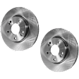 Front Brake Discs, Plain Surface, Vented, 5 Lugs, 11.02 in.
