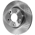 Front Brake Discs, Plain Surface, Vented, 5 Lugs, 11.02 in.