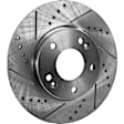 2016 Hyundai Veloster - Front and Rear Brake Disc, Cross-drilled and Slotted, 5 Lugs, Front-280 mm/Rear-262 mm, 1.6L 4Cyl