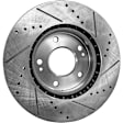 2016 Hyundai Veloster - Front and Rear Brake Disc, Cross-drilled and Slotted, 5 Lugs, Front-280 mm/Rear-262 mm, 1.6L 4Cyl