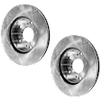 Front Brake Disc, Natural Finish, Plain Surface, Vented, 5 Lugs, 261.62 mm