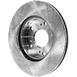 Front Brake Disc, Natural Finish, Plain Surface, Vented, 5 Lugs, 261.62 mm