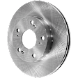 Front Brake Disc, Natural Finish, Plain Surface, Vented, 5 Lugs, 261.62 mm