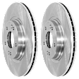 Front Brake Discs, Plain Surface, Vented, 5 Lugs, 12.01 in., Pro-Line Series