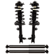Front and Rear, Driver and Passenger Side Shock and Fully Loaded Strut