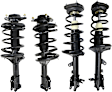 Front and Rear, Driver and Passenger Side Fully Loaded Strut, Automatic or Manual Transmission