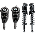 Front and Rear, Driver and Passenger Side Fully Loaded Strut