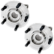 Front, Driver and Passenger Side Wheel Hub, 5 Lugs, With Bearing