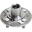 4-Wheel Set Front and Rear, Driver and Passenger Side Wheel Hubs, Front - Without Bearing; Rear - With Bearing, FWD