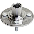 4-Wheel Set Front and Rear, Driver and Passenger Side Wheel Hubs, Front - Without Bearing; Rear - With Bearing, FWD