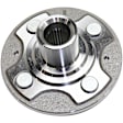 4-Wheel Set Front and Rear, Driver and Passenger Side Wheel Hubs, Front - Without Bearing; Rear - With Bearing, FWD