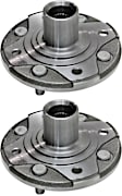 Front, Driver and Passenger Side Wheel Hub, 4 Lugs, Without Bearing, 2.2L, 4Cyl