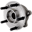4-Wheel Set Front and Rear, Driver and Passenger Side Wheel Hubs, 5 Lugs, with Bearing, AWD
