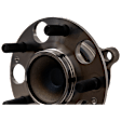 Rear, Driver and Passenger Side Wheel Hub, 5 Lugs, With Bearing