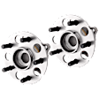 Rear, Driver and Passenger Side Wheel Hub, 5 Lugs, With Bearing