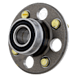 4-Wheel Set Front and Rear, Driver and Passenger Side Wheel Hubs, Front, Without Bearing/Rear, With Bearing, For Models with Rear Drum Brake, FWD
