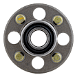 4-Wheel Set Front and Rear, Driver and Passenger Side Wheel Hubs, Front, Without Bearing/Rear, With Bearing, For Models with Rear Drum Brake, FWD