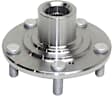 Front, Driver and Passenger Side Wheel Hub, 5 Lugs, Without Bearing