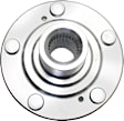 Front, Driver and Passenger Side Wheel Hub, 5 Lugs, Without Bearing