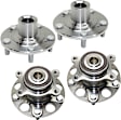 Front and Rear, Driver and Passenger Side Wheel Hub, 5 Lugs, 2.4L, 4Cyl