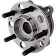 4-Wheel Set Front and Rear, Driver and Passenger Side Wheel Hubs, With Bearing, With Sensor, RWD