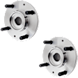 Front, Driver and Passenger Side Wheel Hub, 4 Lugs, Without Bearing