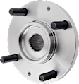 4-Wheel Set Rear, Driver and Passenger Side Wheel Hubs, Front - Without Bearing; Rear - With Bearing, 4-Wheel ABS, FWD