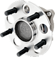 4-Wheel Set Rear, Driver and Passenger Side Wheel Hubs, Front - Without Bearing; Rear - With Bearing, 4-Wheel ABS, FWD