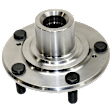 Front, Driver and Passenger Side Wheel Hub, 5 Lugs, Without Bearing