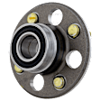 Rear, Driver and Passenger Side Wheel Hub, 4 Lugs, With Bearing