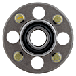 Rear, Driver and Passenger Side Wheel Hub, 4 Lugs, With Bearing