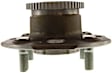 2-Wheel Set Rear, Driver and Passenger Side Wheel Hubs, With Bearing, With Rear Disc Brake; ABS tone ring